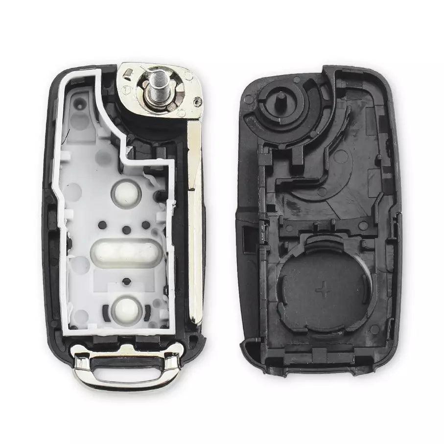 VOLKSWAGEN SKODA 2 Button Key Fob Top LED HU66.