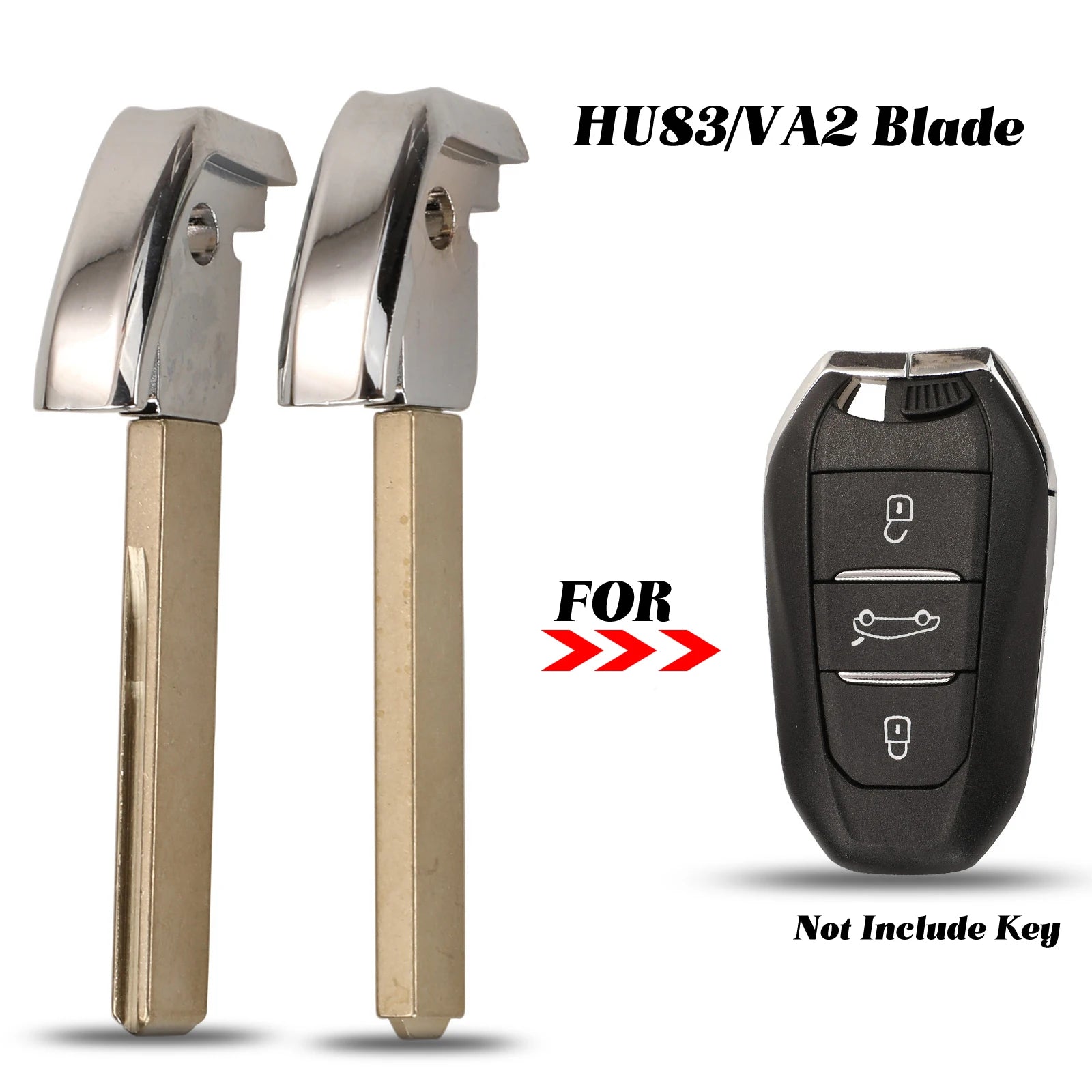 PEUGEOT CITROEN Keyless Fob Emergency Key HU83 - OTOFIX KEYS