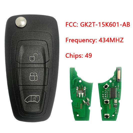 FORD Transit GK2T-15K601-AB Remote Key Fob 434MHz ID49 Chip