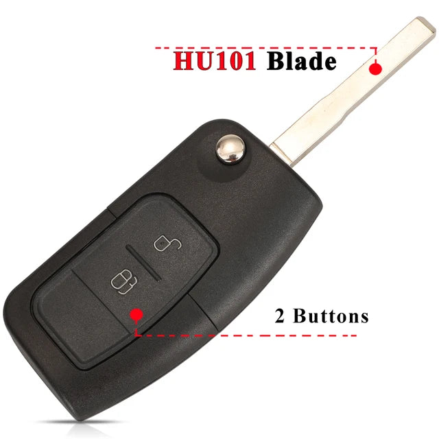 FORD 2 Button Style A Key Fob Case Shell